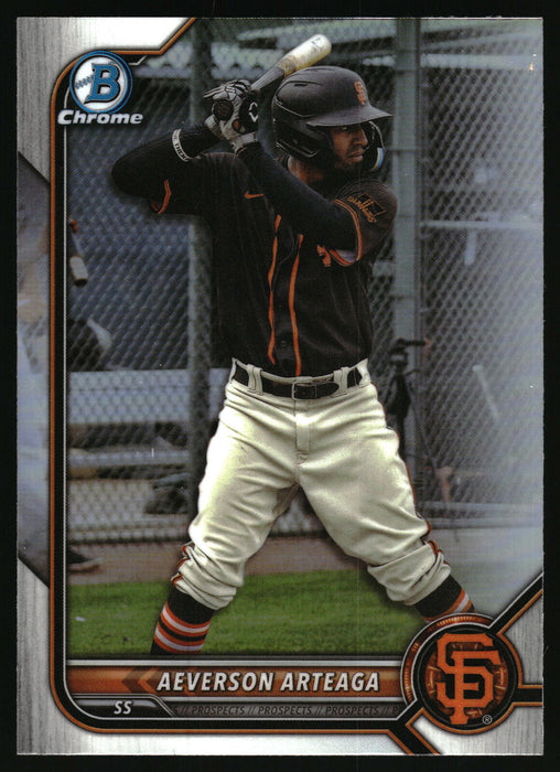 2022 Bowman Draft #BDC-198 Aeverson Arteaga Chrome Refractor