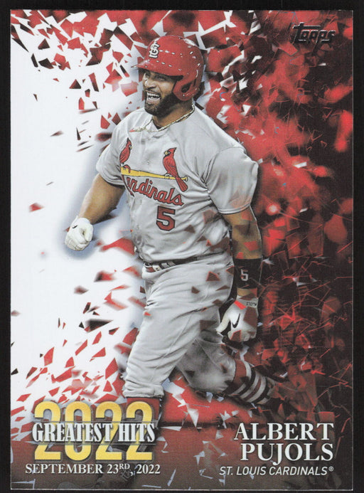 2023 Topps #22GH-21 Albert Pujols 2022 Greatest Hits