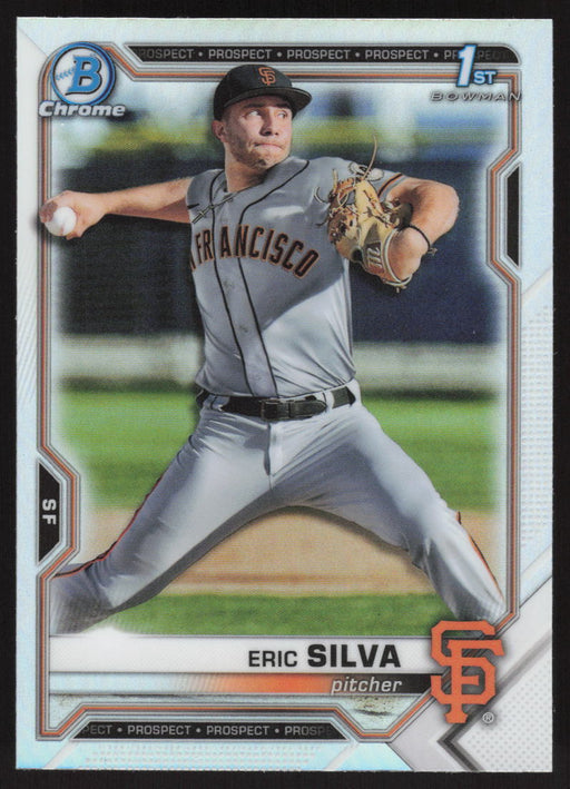 2021 Bowman Draft #BDC-162 Eric Silva Chrome Refractor