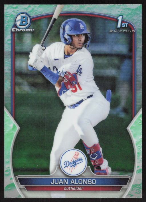 2023 Bowman #BCP-137 Juan Alonso Chrome Prospects Lunar Glow Refractor