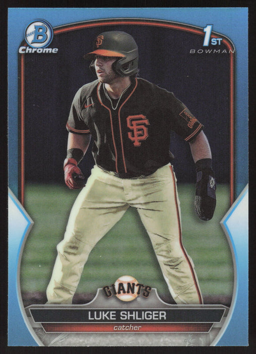 2023 Bowman Draft #BDC-47 Luke Shliger Chrome Sky Blue Refractor