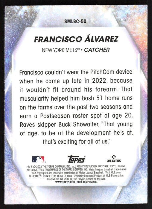 2023 Topps #SMLBC-50 Francisco Álvarez Stars of MLB Chrome