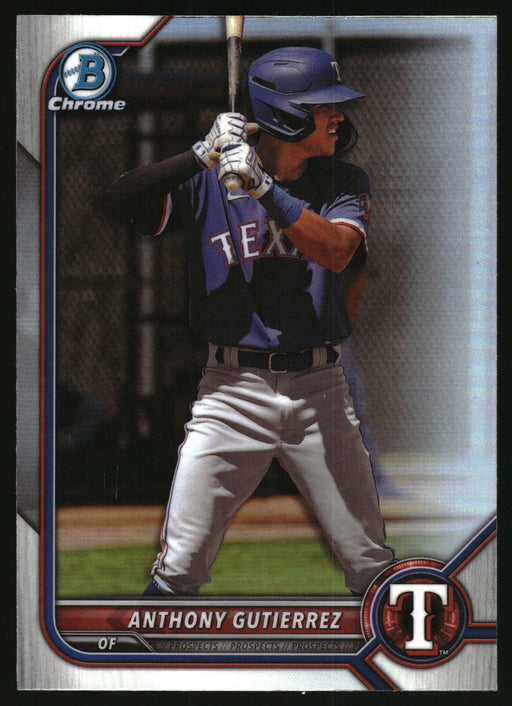 2022 Bowman Draft #BDC-110 Anthony Gutierrez Chrome Refractor