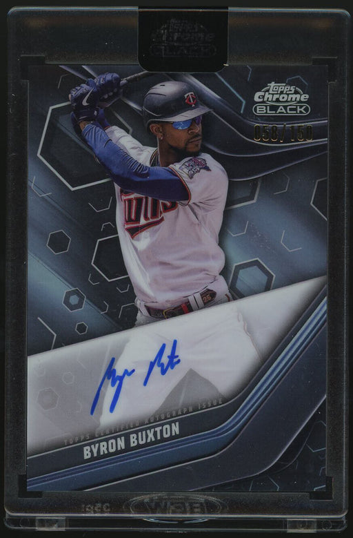 2023 Topps Chrome Black #CBA-BB Byron Buxton Autographs Refractor #/150