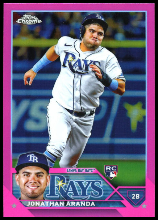 2023 Topps Chrome #18 Jonathan Aranda Pink Refractor