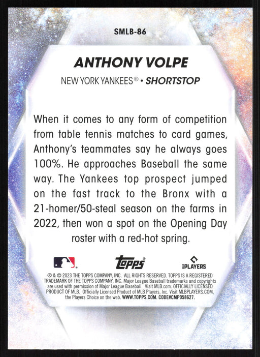 2023 Topps Update #SMLB-86 Anthony Volpe Stars of MLB