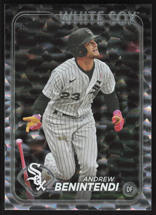 2024 Topps #306 Andrew Benintendi Silver Crackle Foil