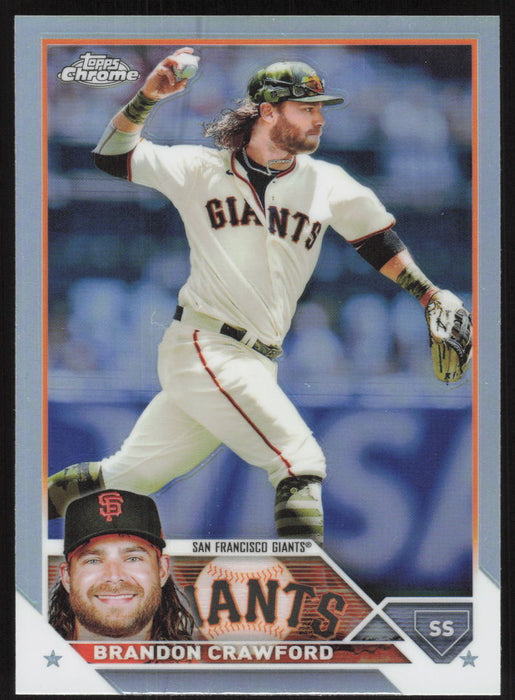 2023 Topps Chrome #195 Brandon Crawford Refractor