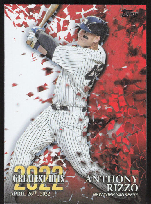 2023 Topps #22GH-1 Anthony Rizzo 2022 Greatest Hits