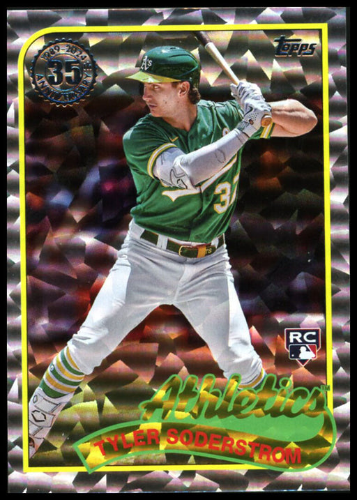 2024 Topps #89B-100 Tyler Soderstrom 1989 Topps Baseball 35th Anniversary Foil