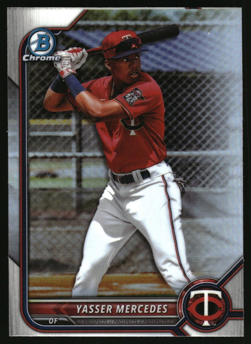 2022 Bowman Draft #BDC-11 Yasser Mercedes Chrome Refractor