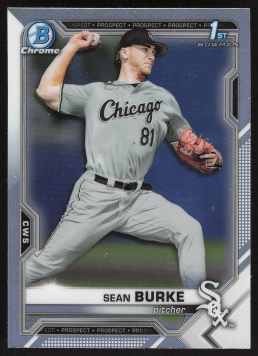 2021 Bowman Draft #BDC-4 Sean Burke Chrome Refractor