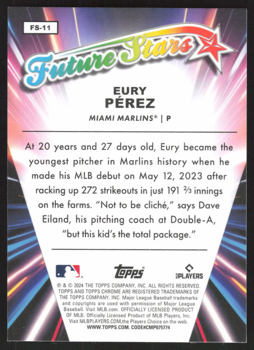 Topps Chrome #FS-11 Eury Perez Future Stars