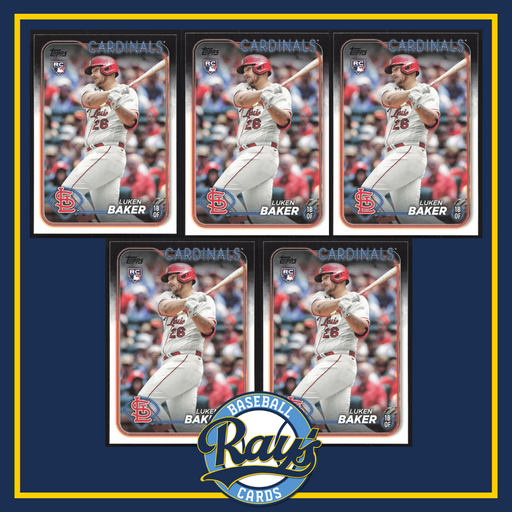 2024 Topps #207 Luken Baker - 5 Card Player Lot - Rooike Card
