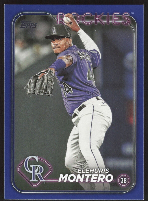 2024 Topps #341 Elehuris Montero Royal Blue