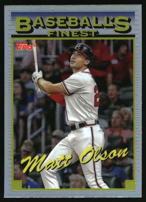 2024 Topps Finest #93-6 Matt Olson What If... 1993 Finest Prototype