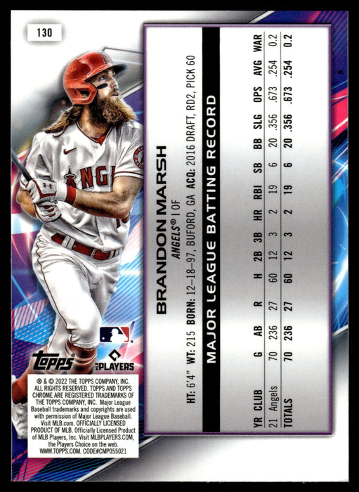 2022 Topps Chrome Cosmic #130 Brandon Marsh