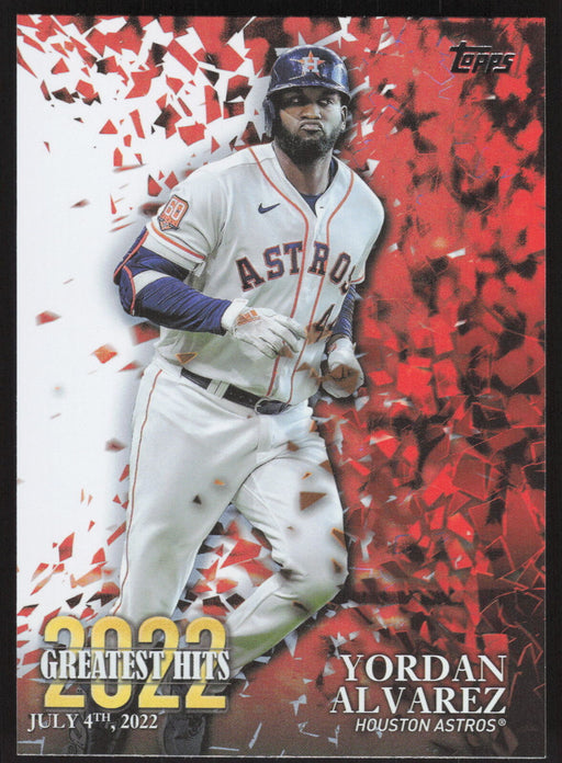 2023 Topps #22GH-2 Yordan Alvarez 2022 Greatest Hits