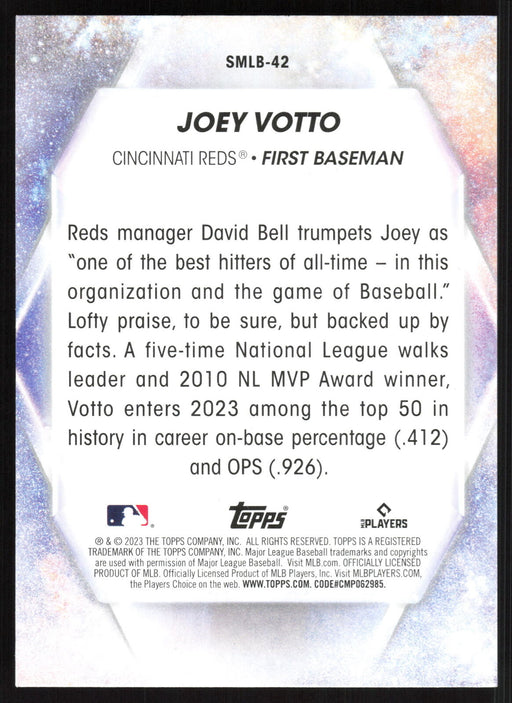 2023 Topps #SMLB-42 Joey Votto Stars of MLB