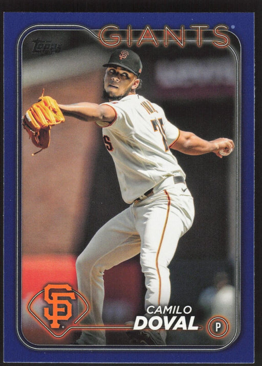 2024 Topps #213 Camilo Doval Royal Blue