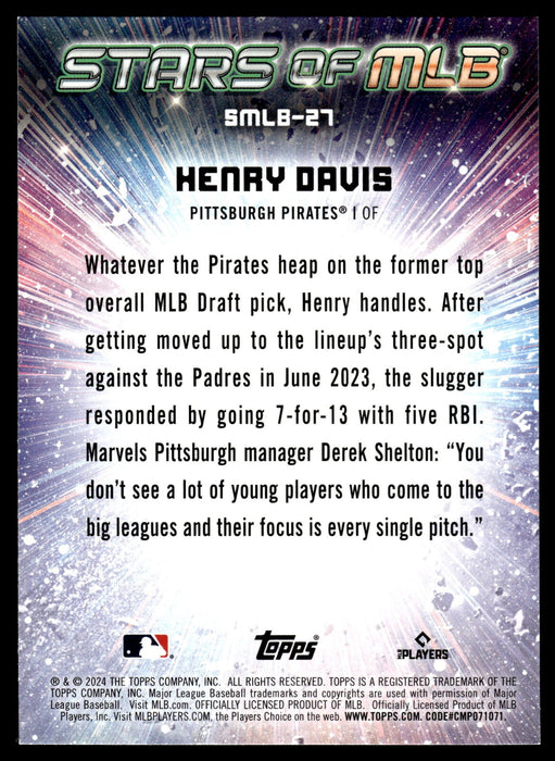 2024 Topps #SMLB-27 Henry Davis Stars of MLB