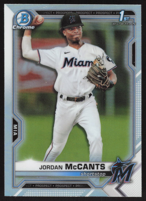 2021 Bowman Draft #BDC-26 Jordan McCants Chrome Refractor