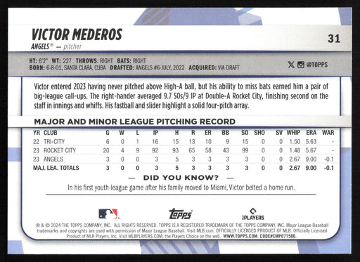 2024 Topps Big League #31 Victor Mederos