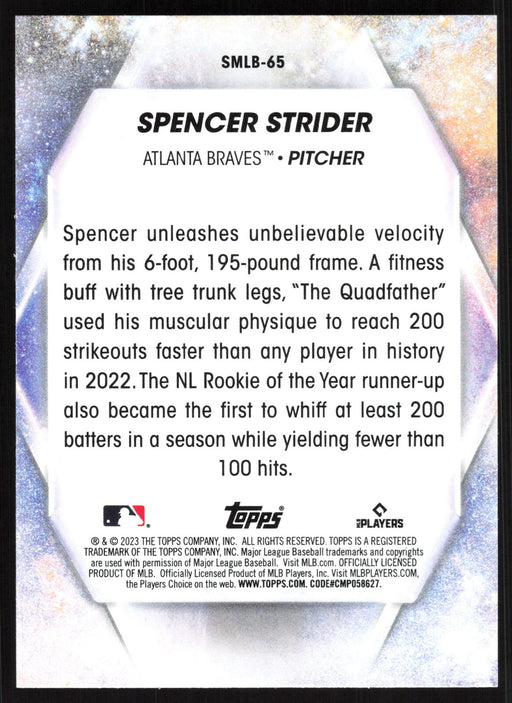 2023 Topps Update #SMLB-65 Spencer Strider Stars of MLB