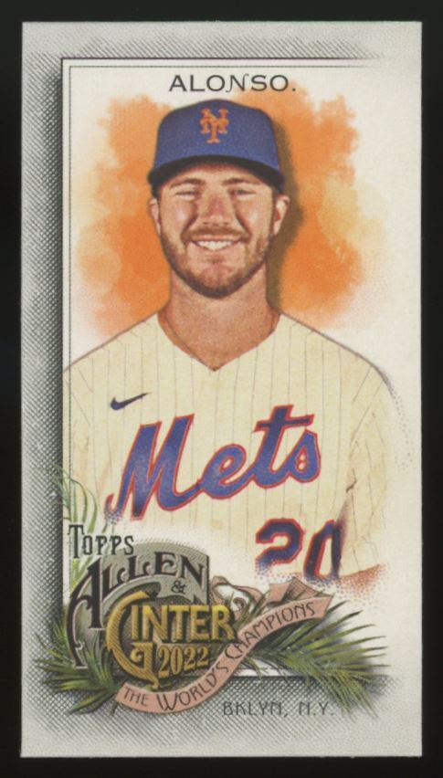 2022 Topps Allen & Ginter #29 Pete Alonso Mini A & G Back