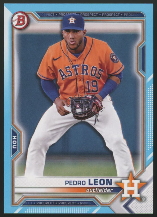 2021 Bowman Draft #BD-92 Pedro Leon Sky Blue #/499