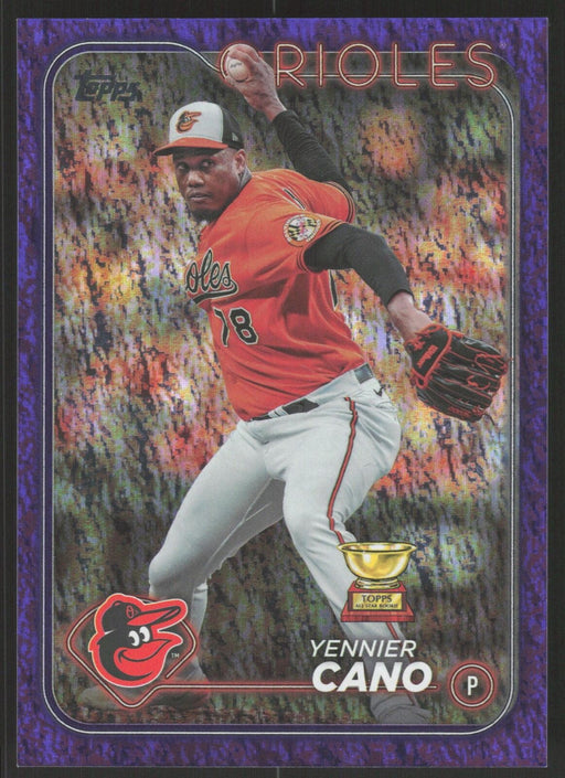 2024 Topps #158 Yennier Cano Purple Holofoil #/799