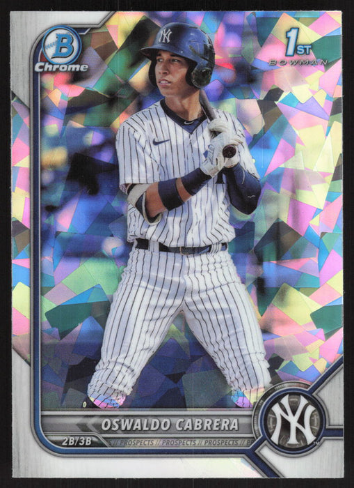 2022 Bowman #BCP-17 Oswaldo Cabrera Chrome Prospects Atomic Refractor