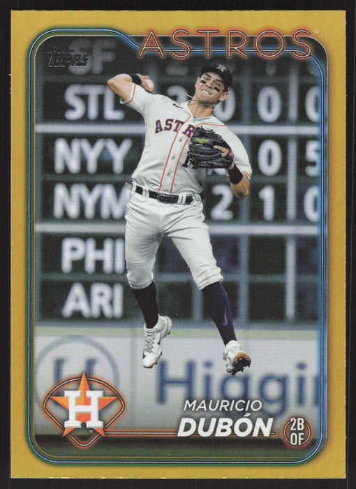 2024 Topps #326 Mauricio Dubón Gold Foil