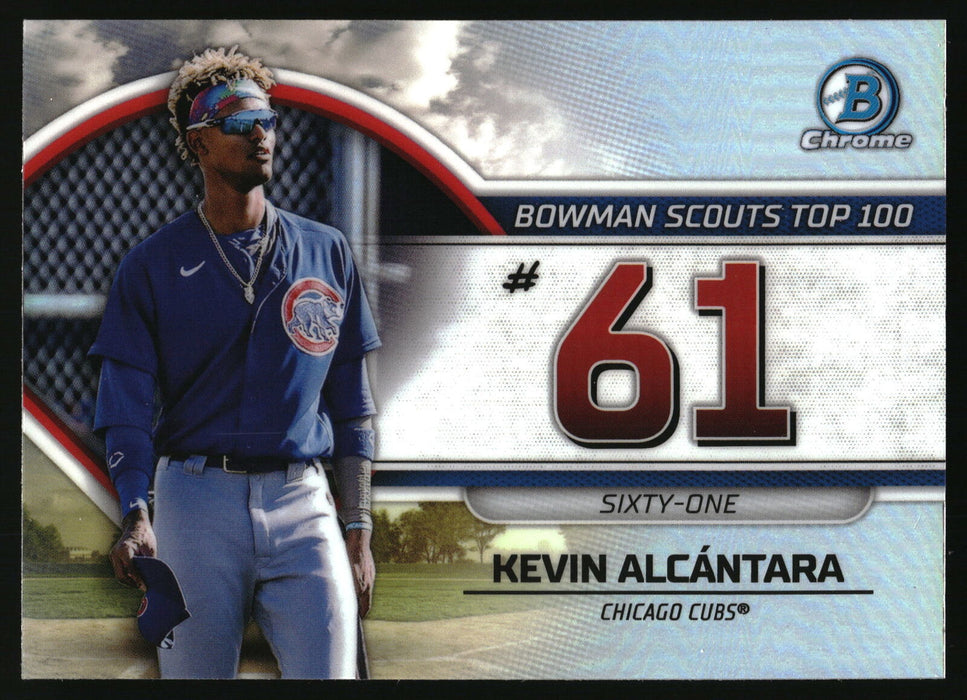 2023 Bowman #BTP-61 Kevin Alcantara Bowman Scouts Top 100