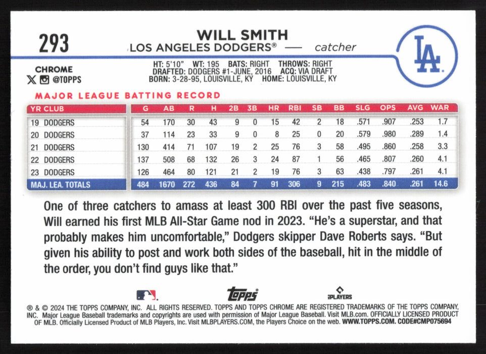 2024 Topps Chrome #293 Will Smith