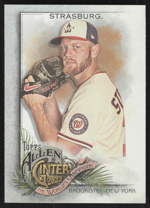 2022 Topps Allen & Ginter #20 Stephen Strasburg Silver Portrait