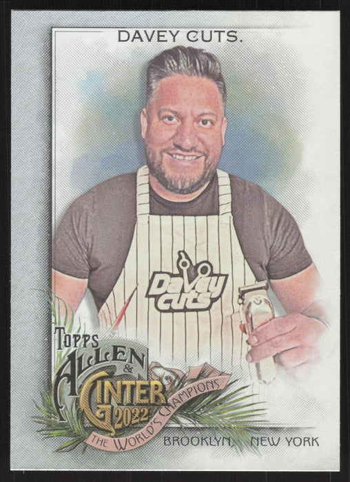 2022 Topps Allen & Ginter #262 Davey Cuts Silver Portrait