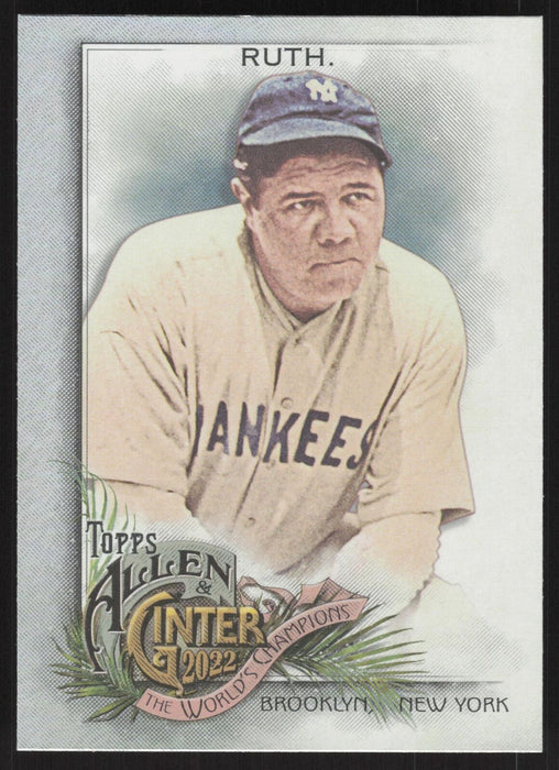 2022 Topps Allen & Ginter #42 Babe Ruth Silver Portrait