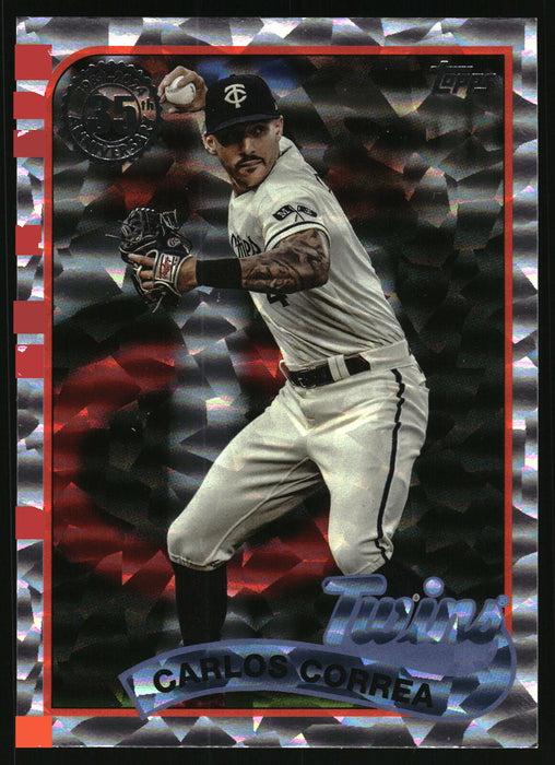 2024 Topps #89B-41 Carlos Correa 1989 Topps Baseball 35th Anniversary Foil