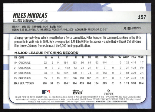 2024 Topps Big League #157 Miles Mikolas