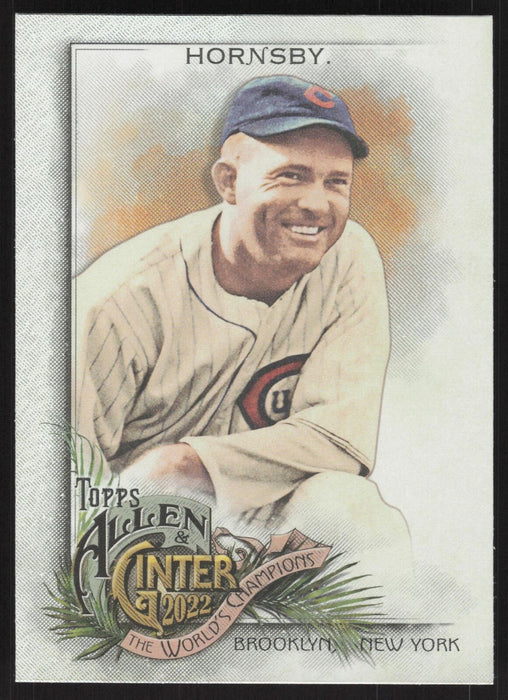 2022 Topps Allen & Ginter #326 Rogers Hornsby Silver Portrait