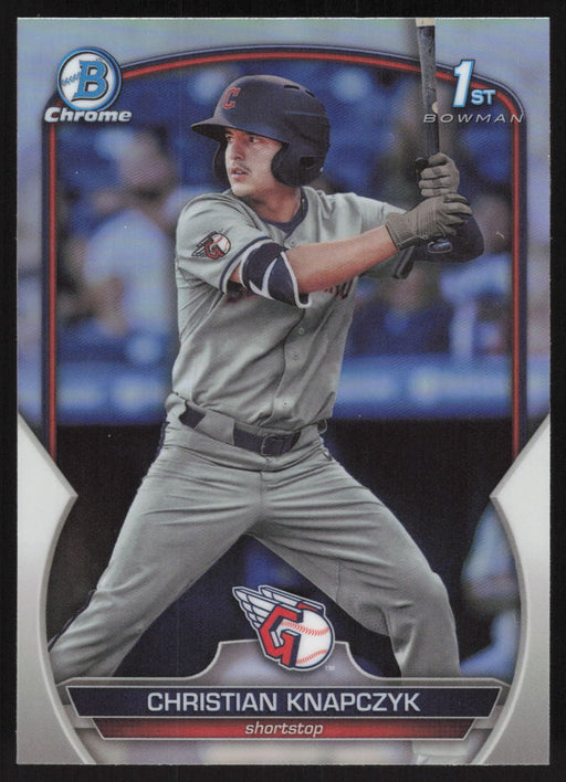 2023 Bowman Draft #BDC-180 Christian Knapczyk Chrome Refractor