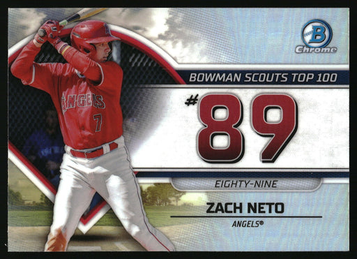 2023 Bowman #BTP-89 Zach Neto Bowman Scouts Top 100