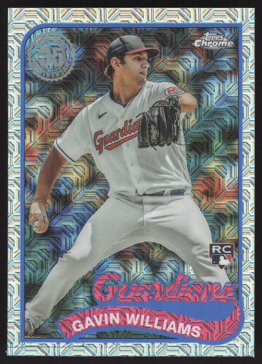 2024 Topps #T89C-42 Gavin Williams 1989 Topps Baseball 35th Anniversary Chrome