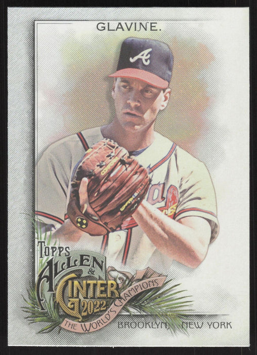 2022 Topps Allen & Ginter #252 Tom Glavine Silver Portrait