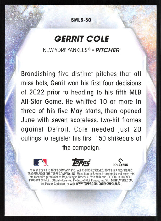 2023 Topps #SMLB-30 Gerrit Cole Stars of MLB