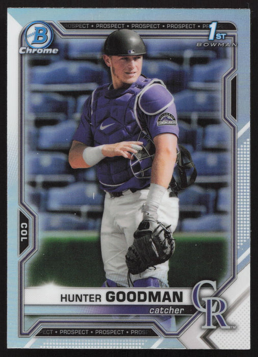 2021 Bowman Draft #BDC-66 Hunter Goodman Chrome Refractor