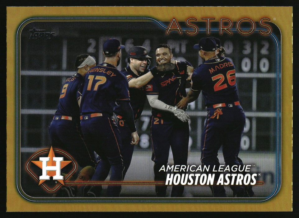 2024 Topps #132 Houston Astros Gold Foil