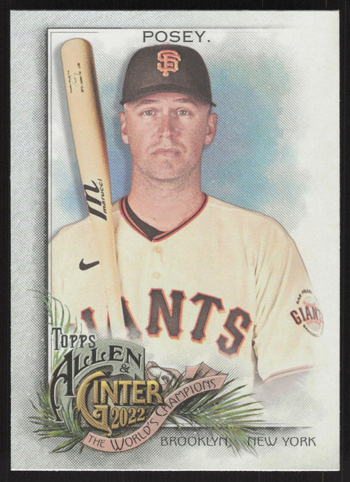 2022 Topps Allen & Ginter #77 Buster Posey Silver Portrait