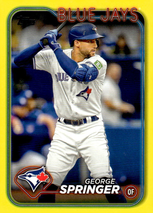 2024 Topps #72 George Springer Yellow